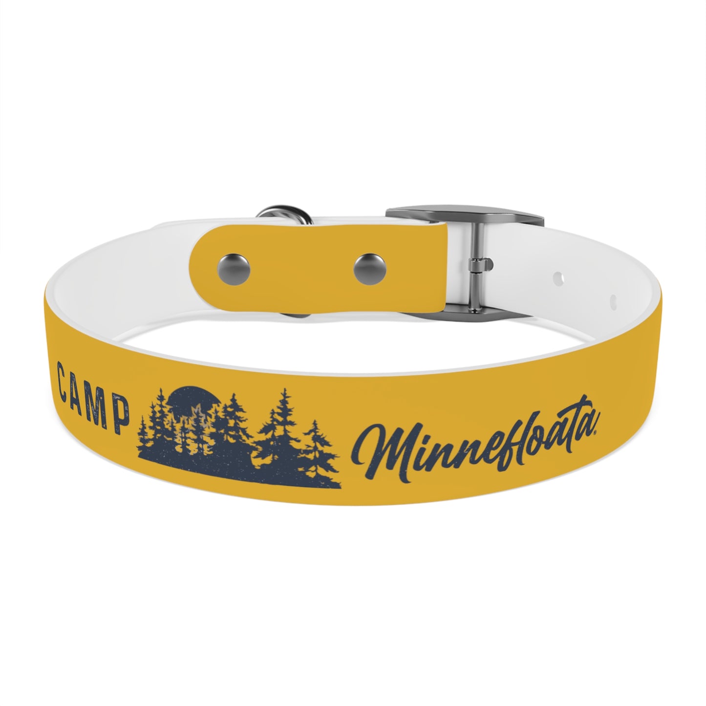 Camp Minnefloata Pine Tree Dog Collar