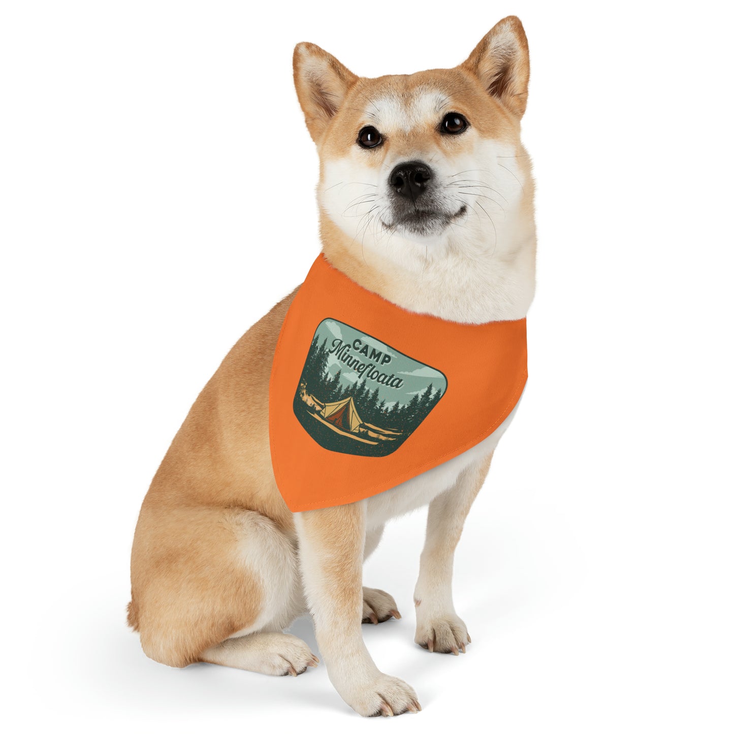 Camp Minnefloata Tent Pet Bandana Collar