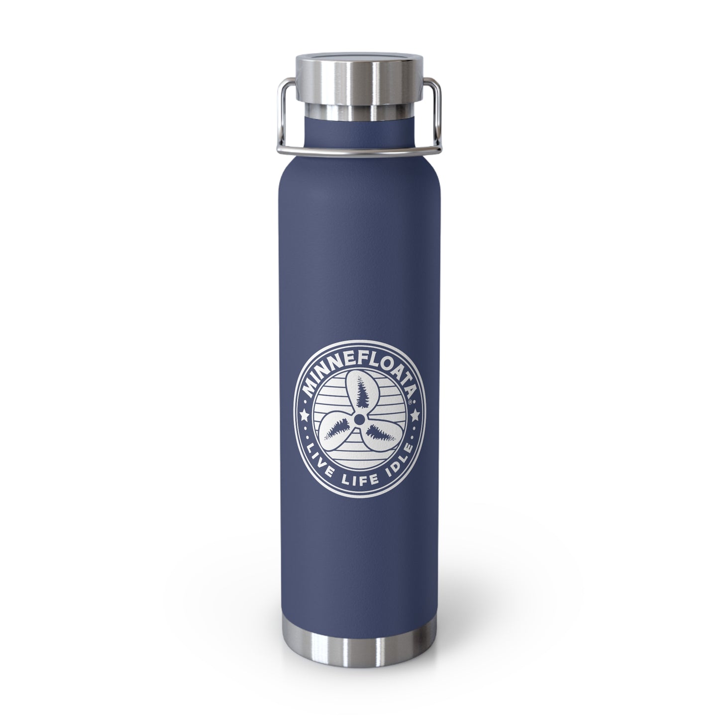 Minnefloata Propeller Copper Vacuum Insulated Bottle, 22oz