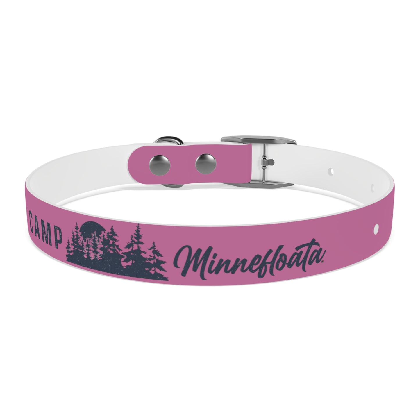 Camp Minnefloata Pine Tree Dog Collar