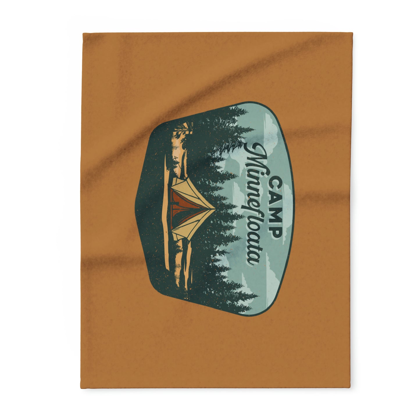 Camp Minnefloata Tent Arctic Fleece Blanket