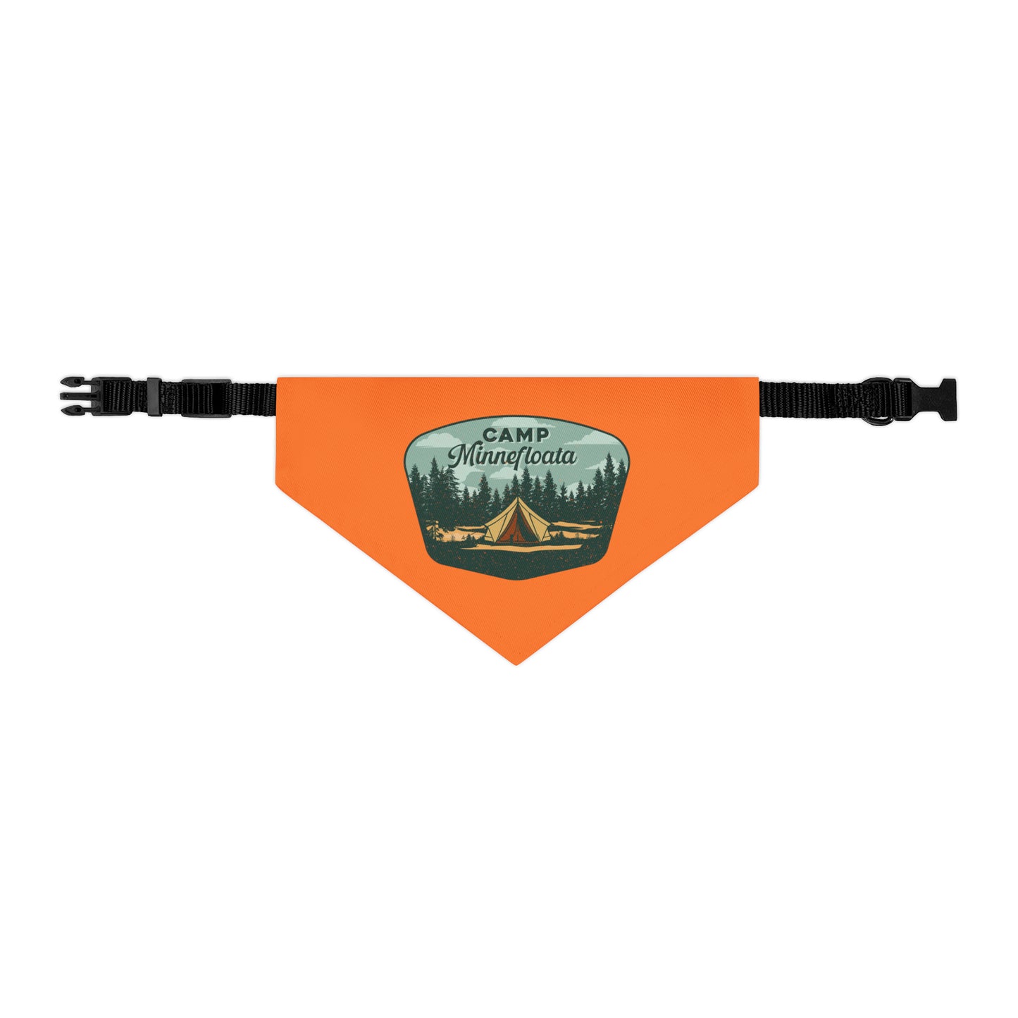 Camp Minnefloata Tent Pet Bandana Collar