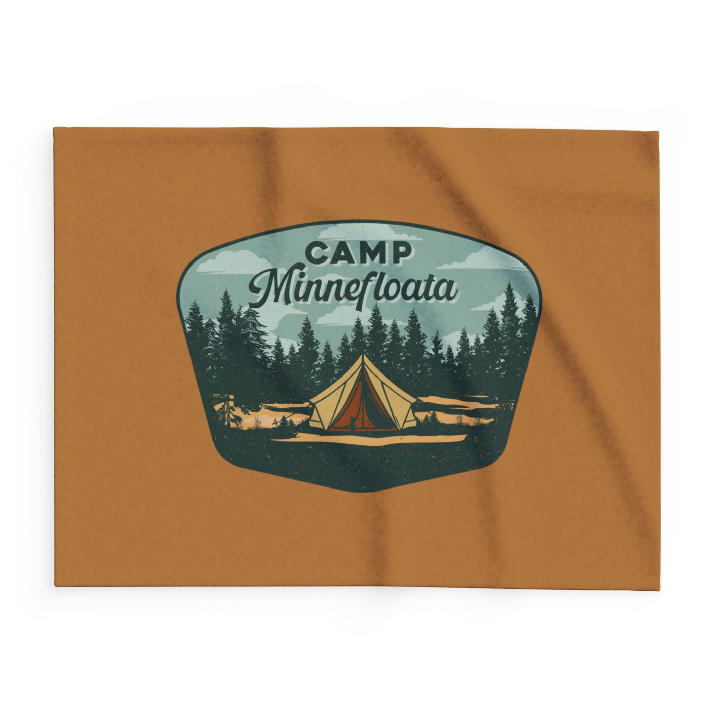 Camp Minnefloata Tent Arctic Fleece Blanket