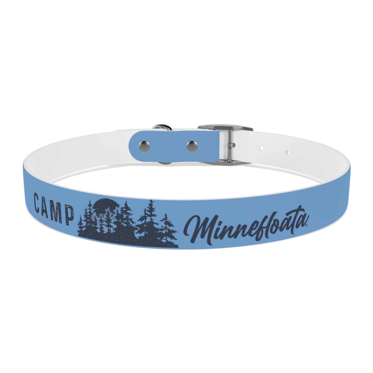 Camp Minnefloata Pine Tree Dog Collar