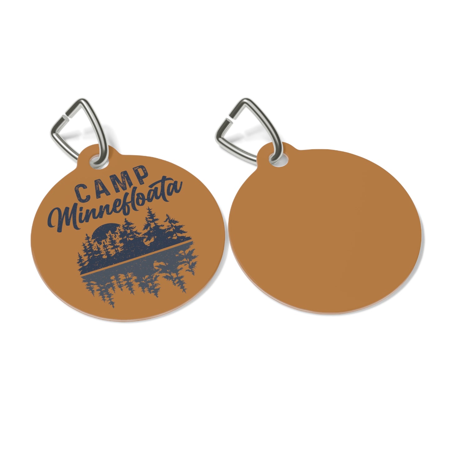 Camp Minnefloata Reflection Pet Tag