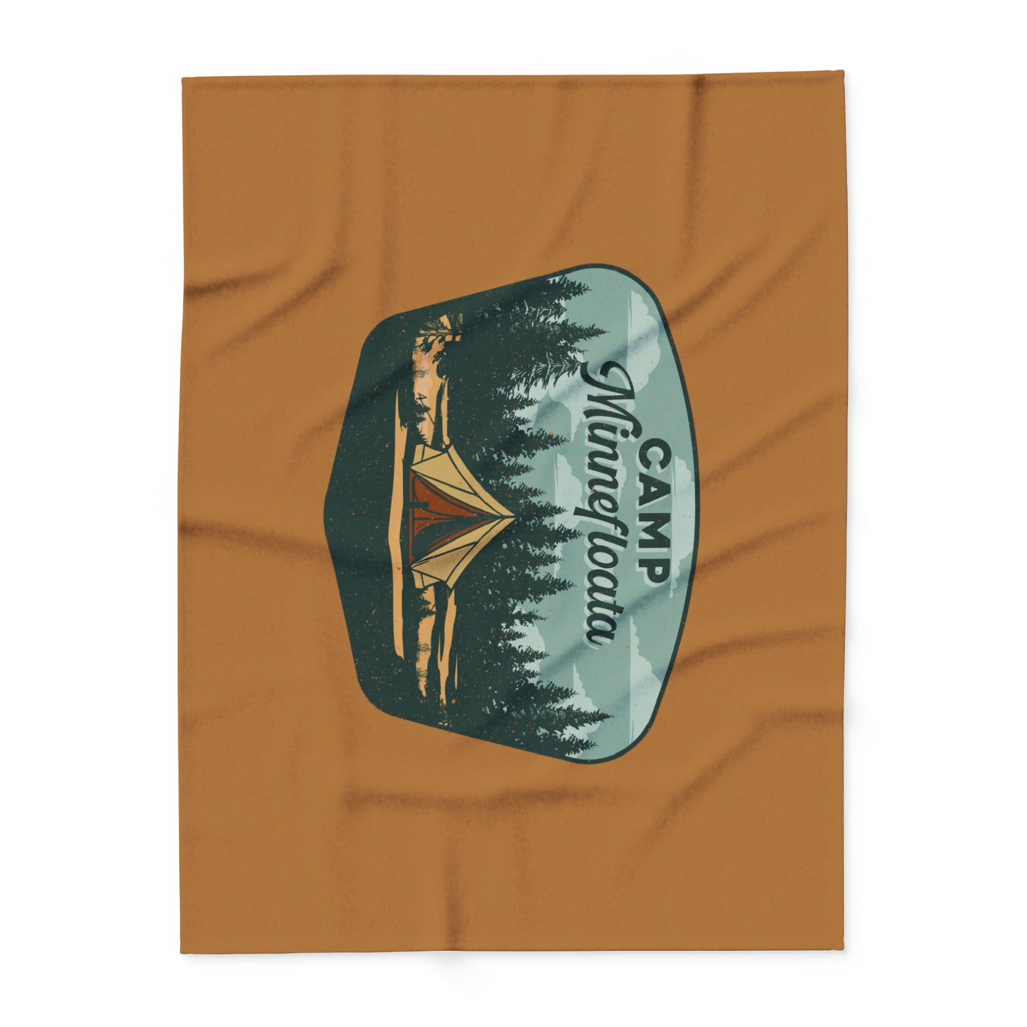 Camp Minnefloata Tent Arctic Fleece Blanket