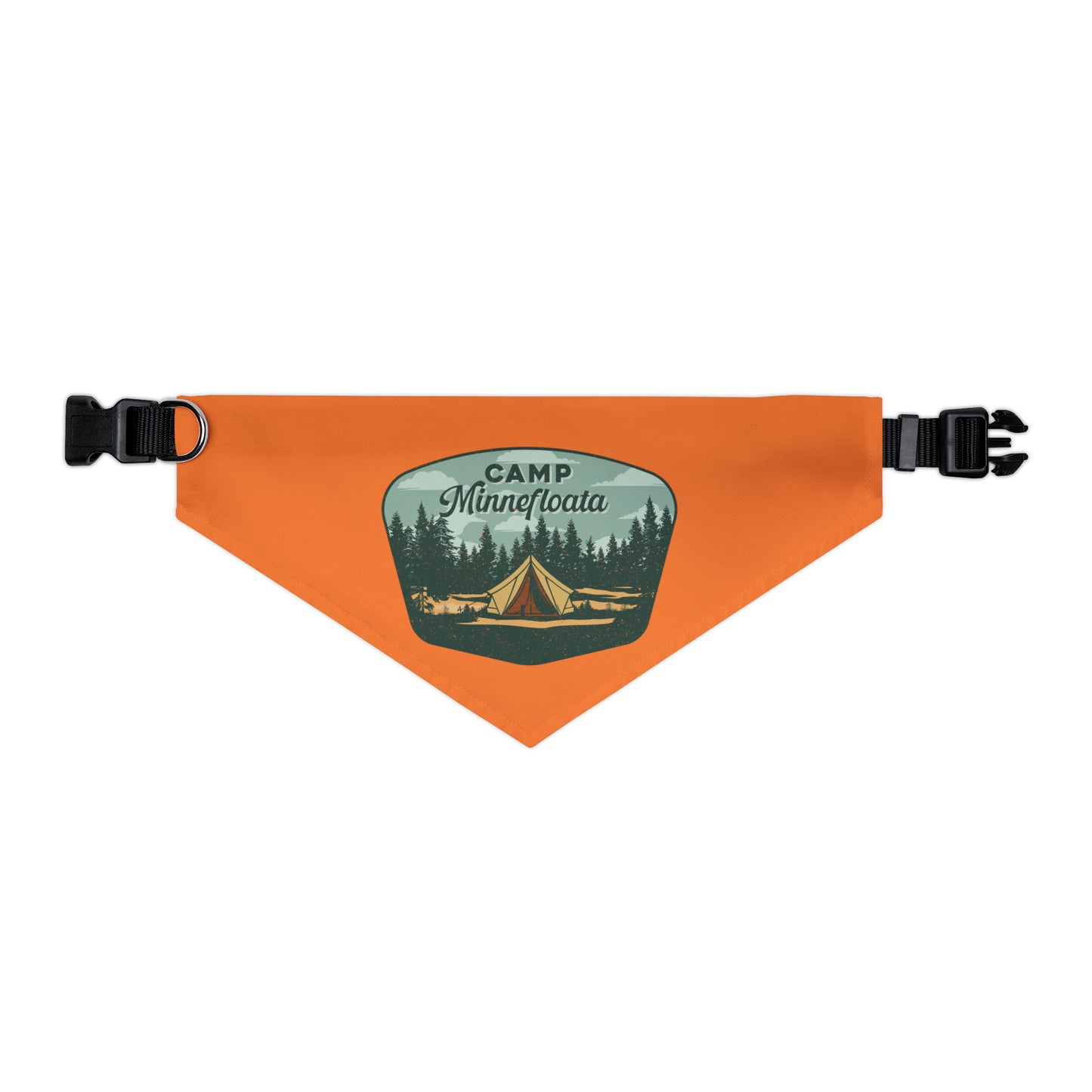 Camp Minnefloata Tent Pet Bandana Collar