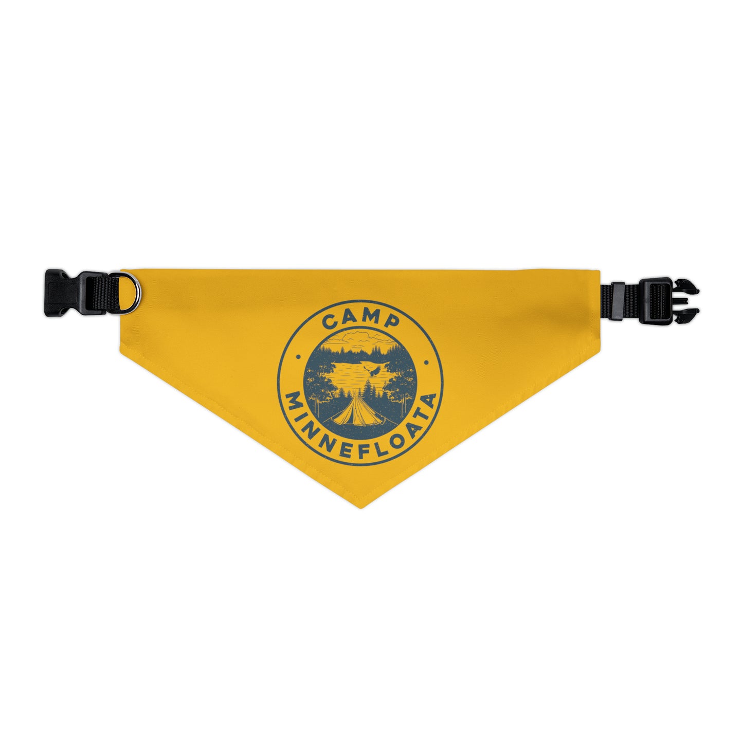 Camp Minnefloata Lake Pet Bandana Collar