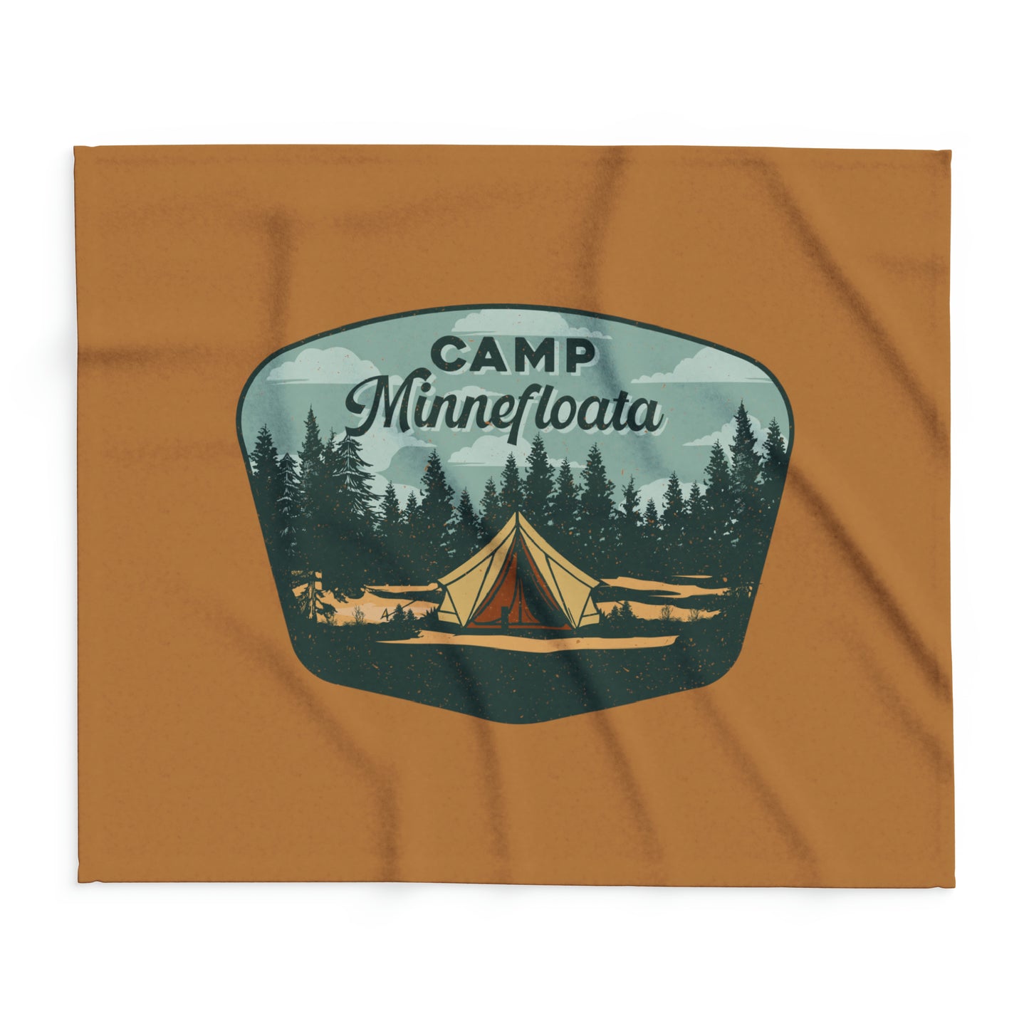 Camp Minnefloata Tent Arctic Fleece Blanket