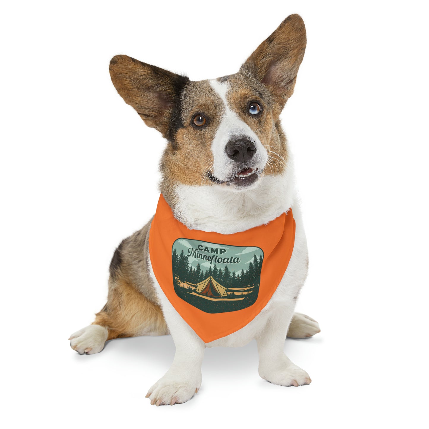 Camp Minnefloata Tent Pet Bandana Collar