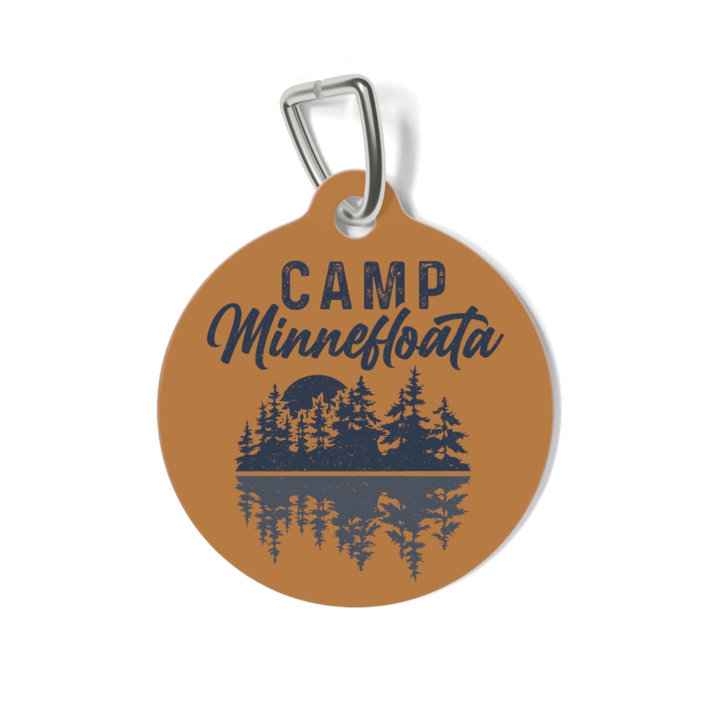 Camp Minnefloata Reflection Pet Tag