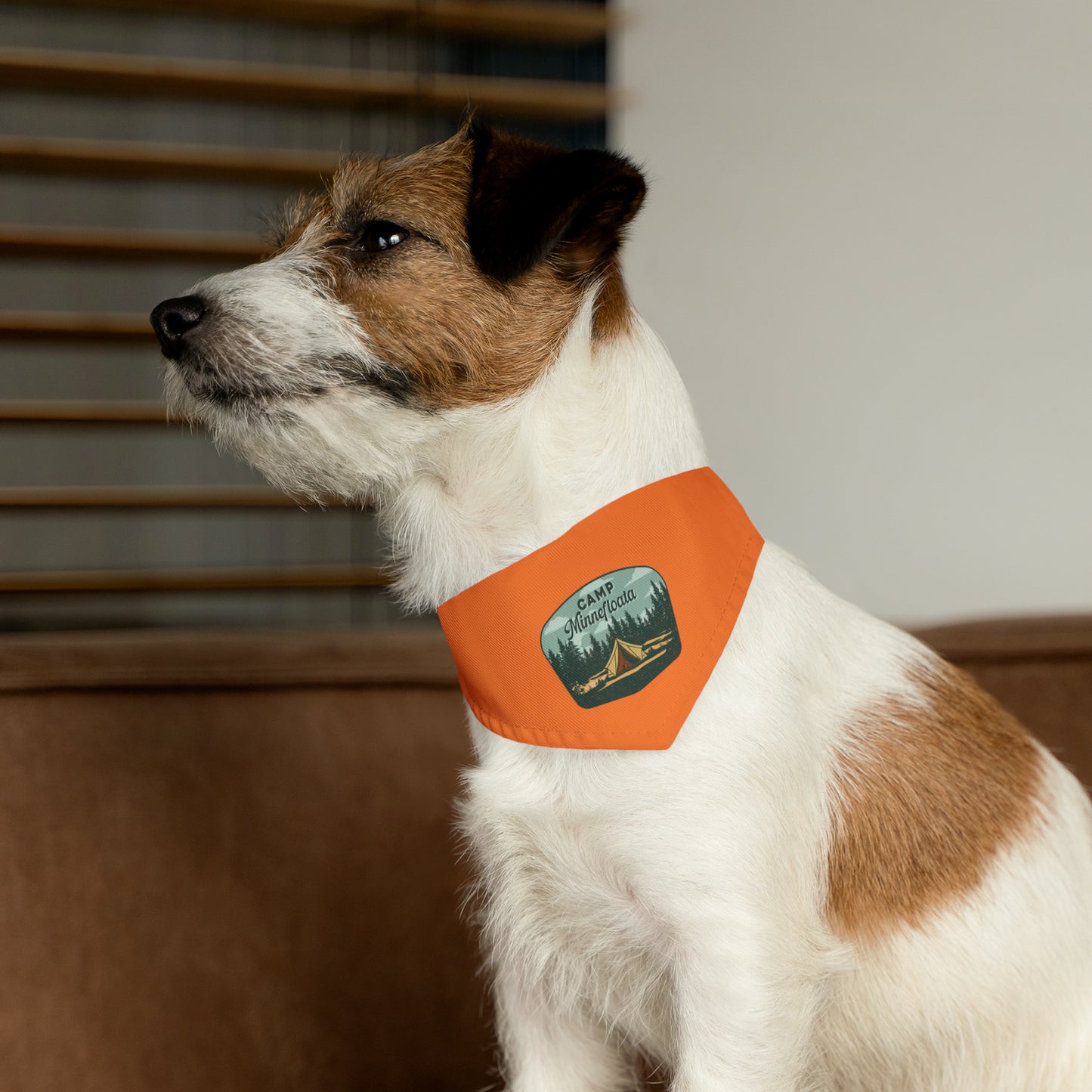 Camp Minnefloata Tent Pet Bandana Collar