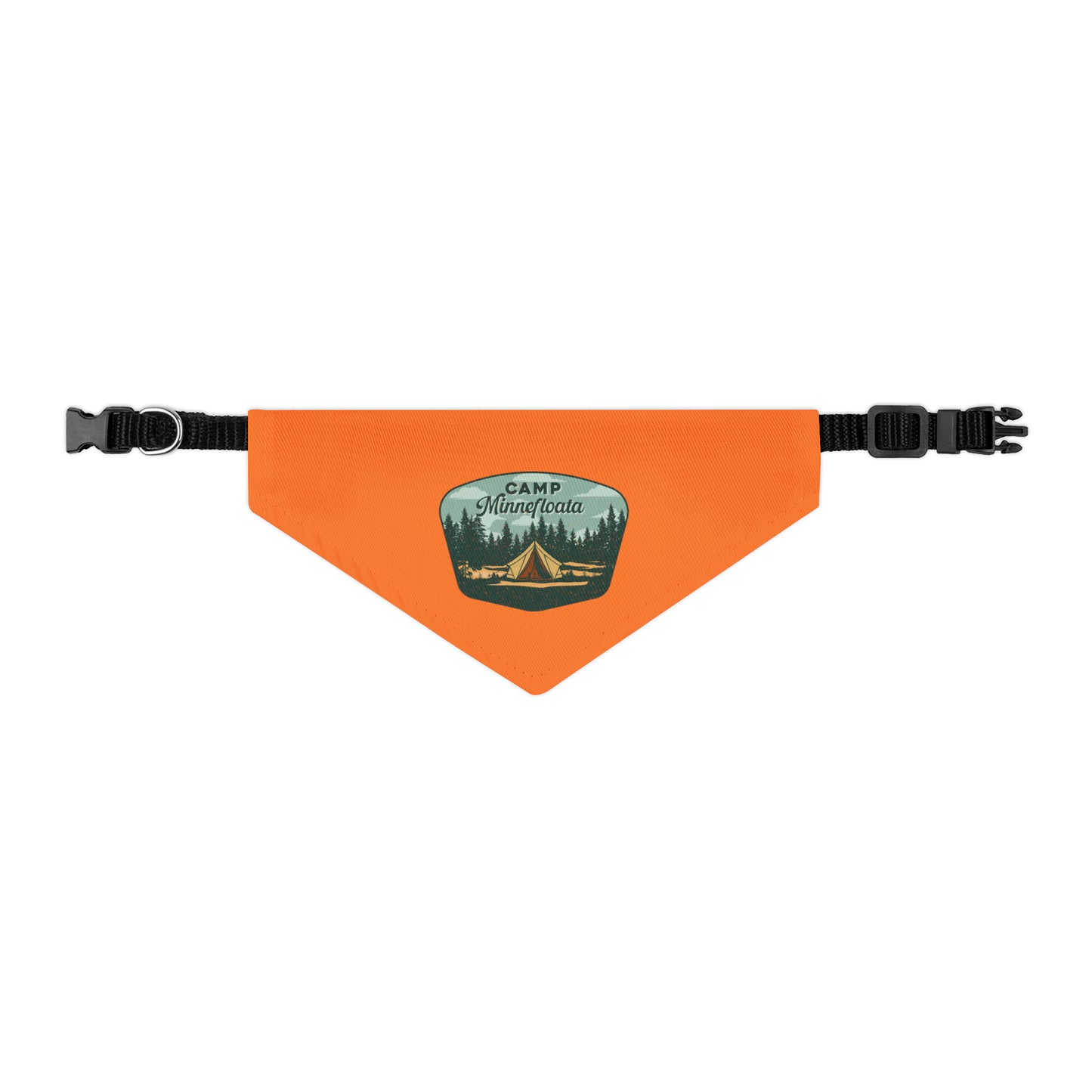 Camp Minnefloata Tent Pet Bandana Collar