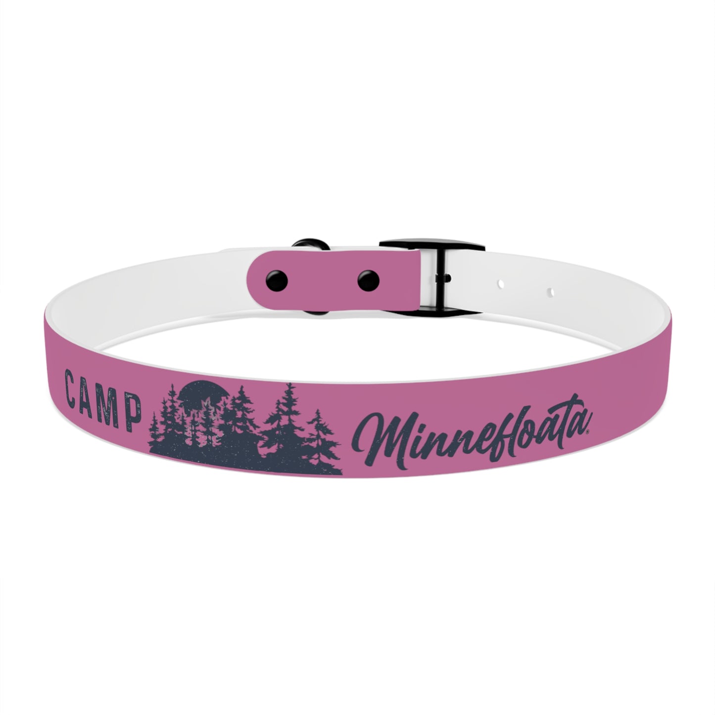 Camp Minnefloata Pine Tree Dog Collar