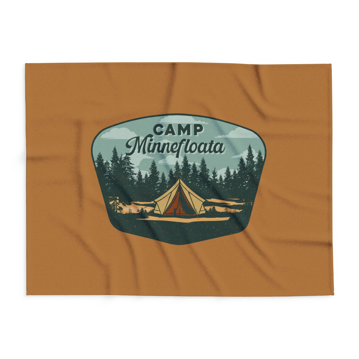 Camp Minnefloata Tent Arctic Fleece Blanket