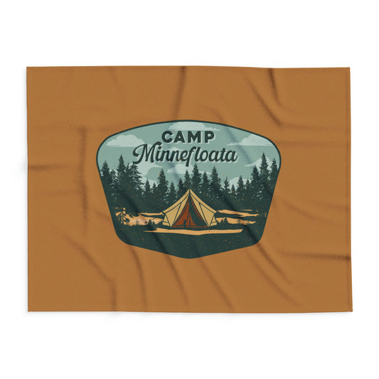 Camp Minnefloata Tent Arctic Fleece Blanket