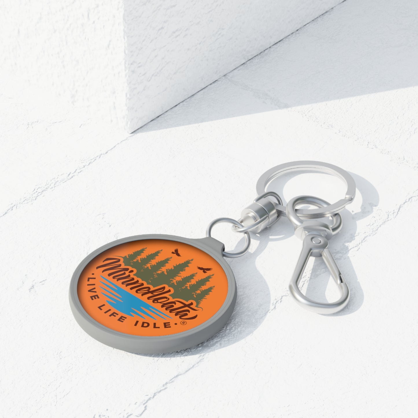 Minnefloata Lake Keyring Tag