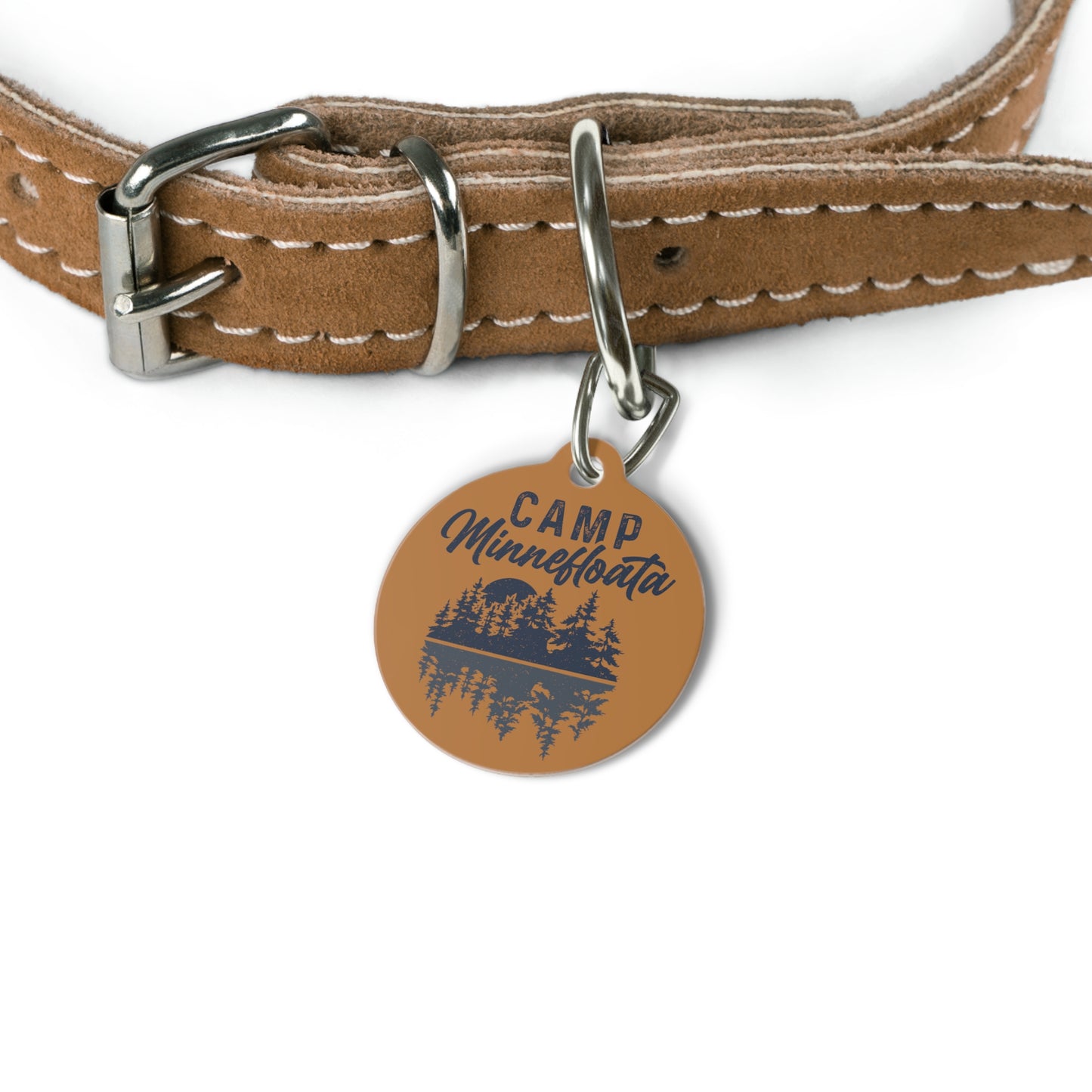 Camp Minnefloata Reflection Pet Tag