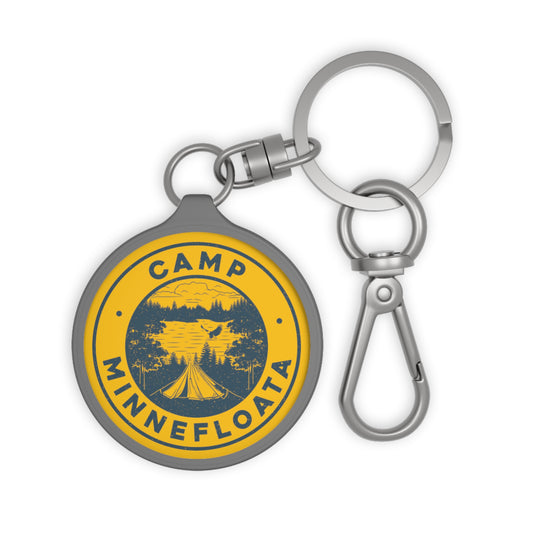 Camp Minnefloata Tent Keyring Tag