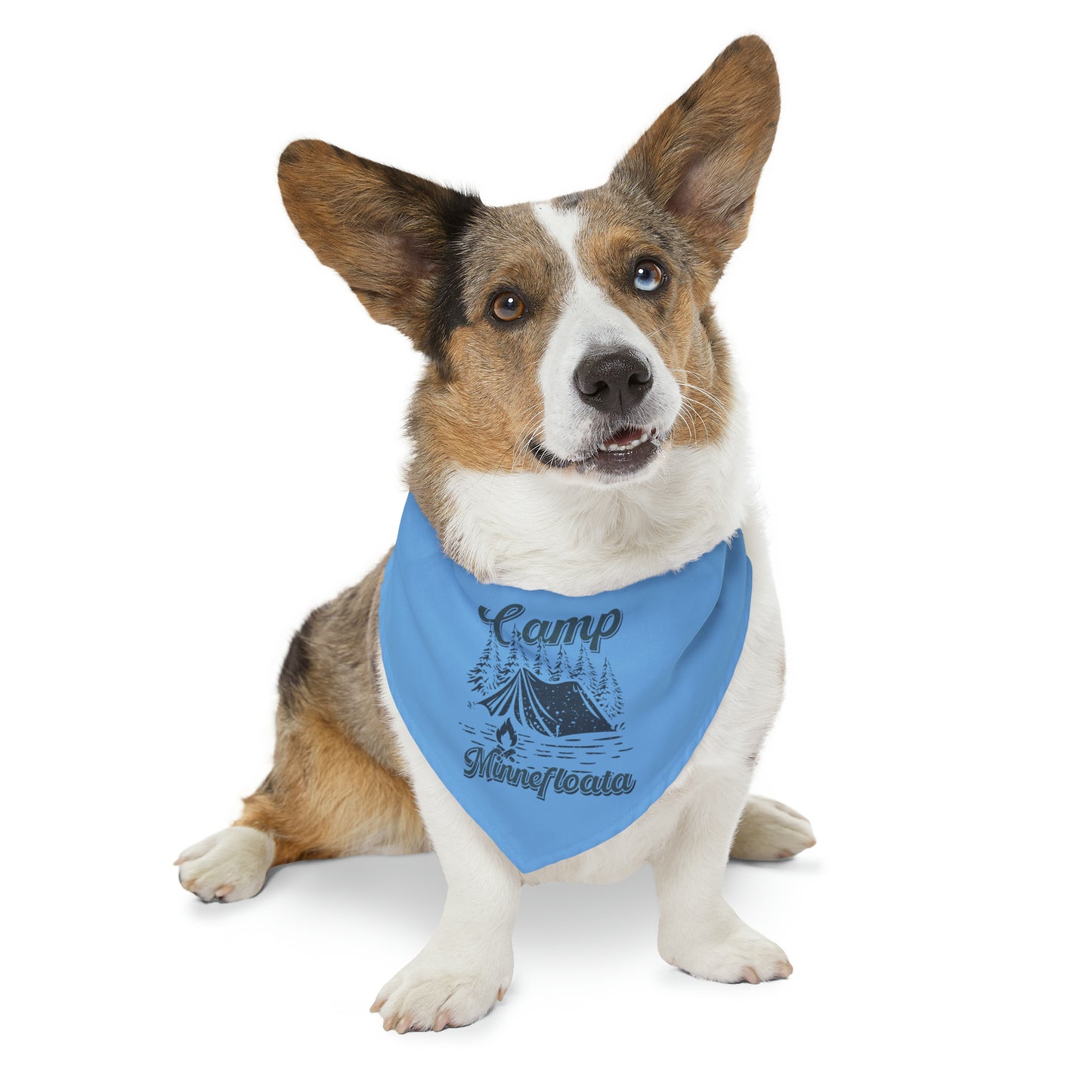 Camp Minnefloata Campsite Pet Bandana Collar