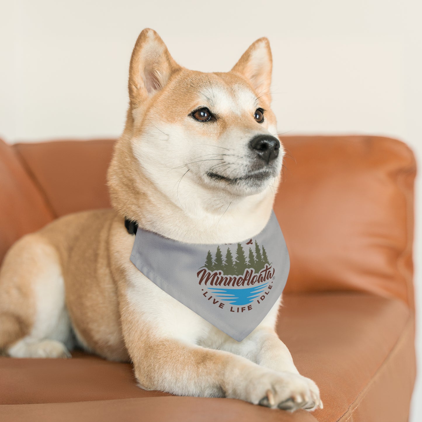 Minnefloata Lake Pet Bandana Collar