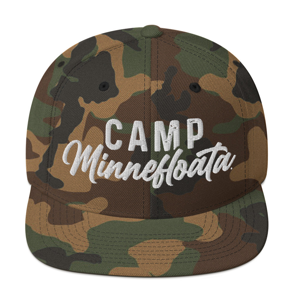 Camp Minnefloata Snapback Hat