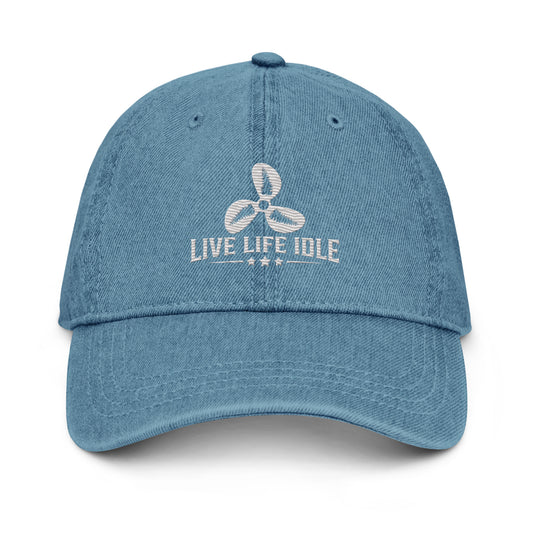 Minnefloata Live Life Idle Denim Hat