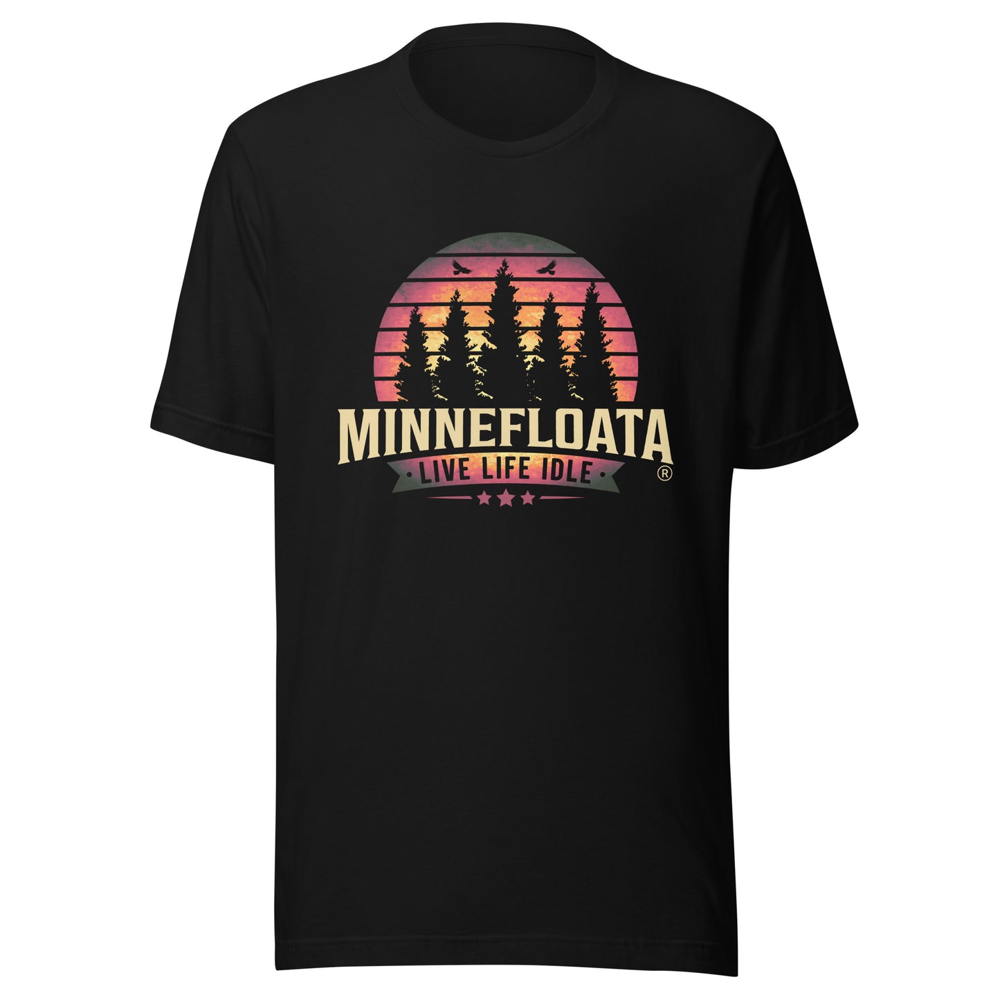 Minnefloata Sunset Pine  t-shirt