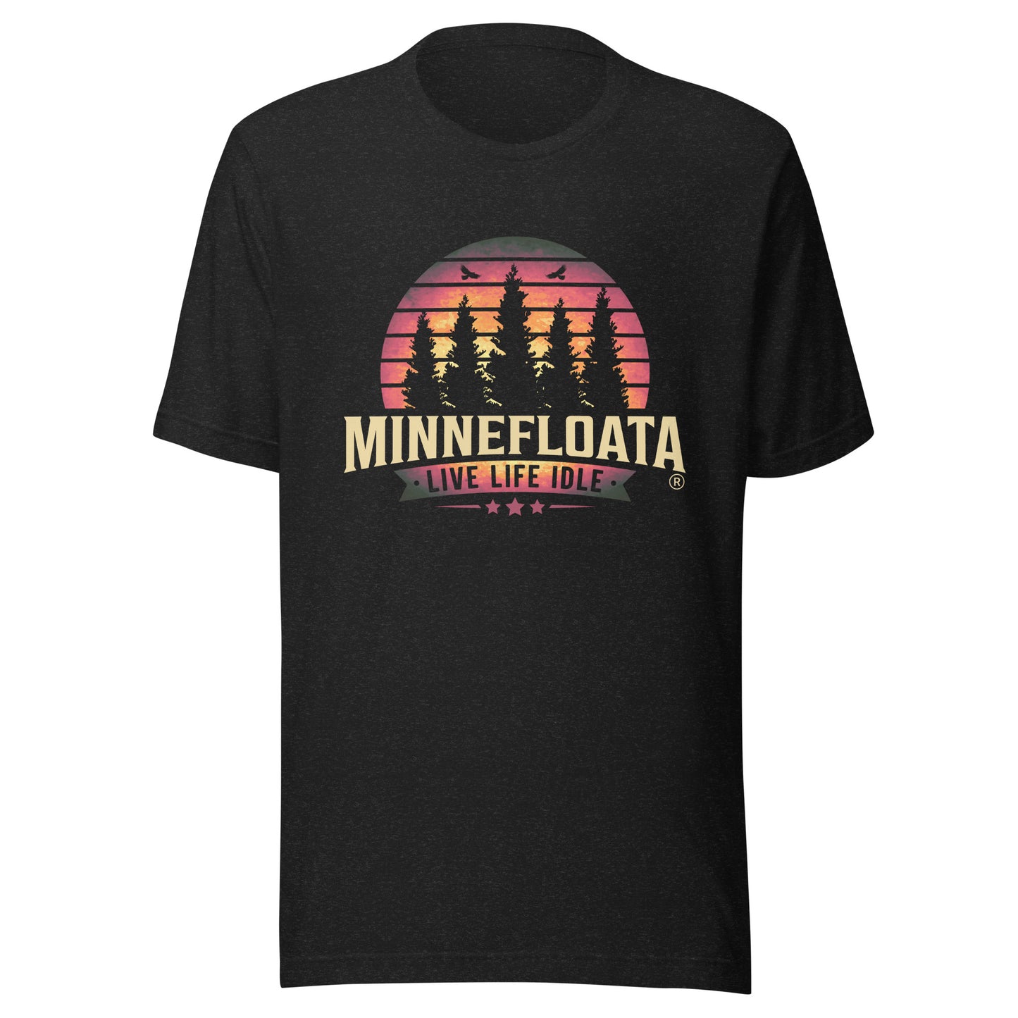 Minnefloata Sunset Pine  t-shirt