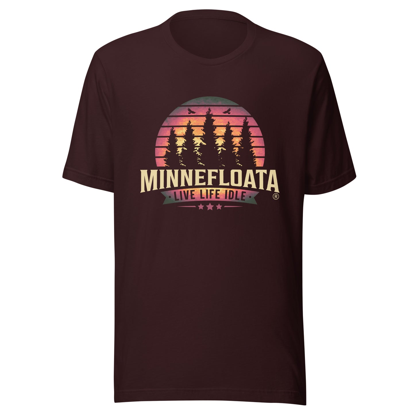 Minnefloata Sunset Pine  t-shirt