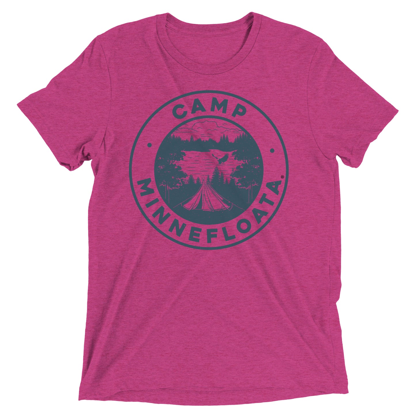 Camp Minnefloata Tent Short Sleeve Tri-Blend T-Shirt