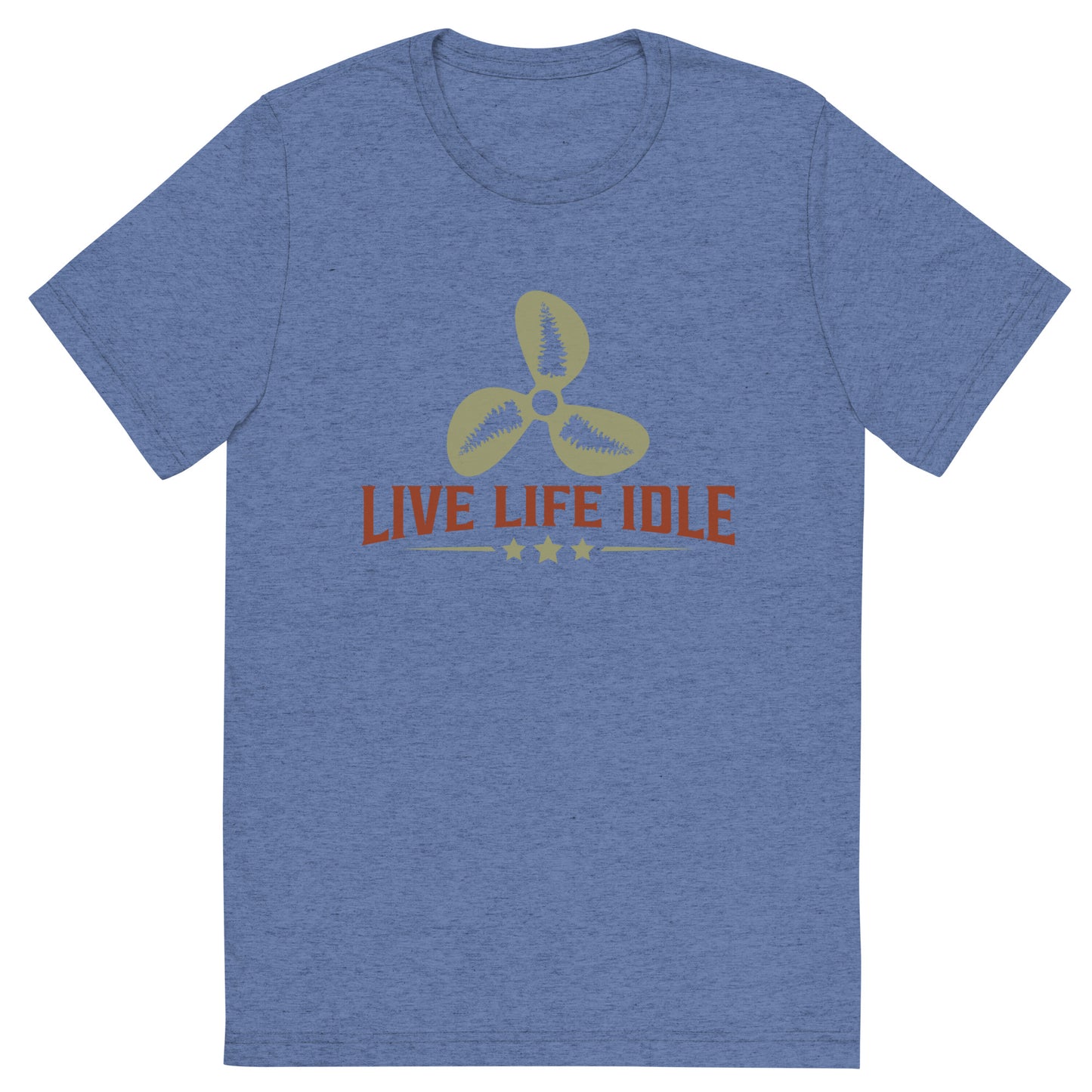 Minnefloata Live Life Idle Short Sleeve Tri-Blend T-Shirt