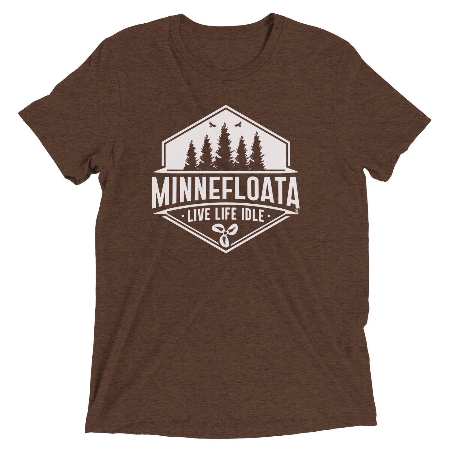 Minnefloata Trees Short Sleeve Tri-Blend T-Shirt