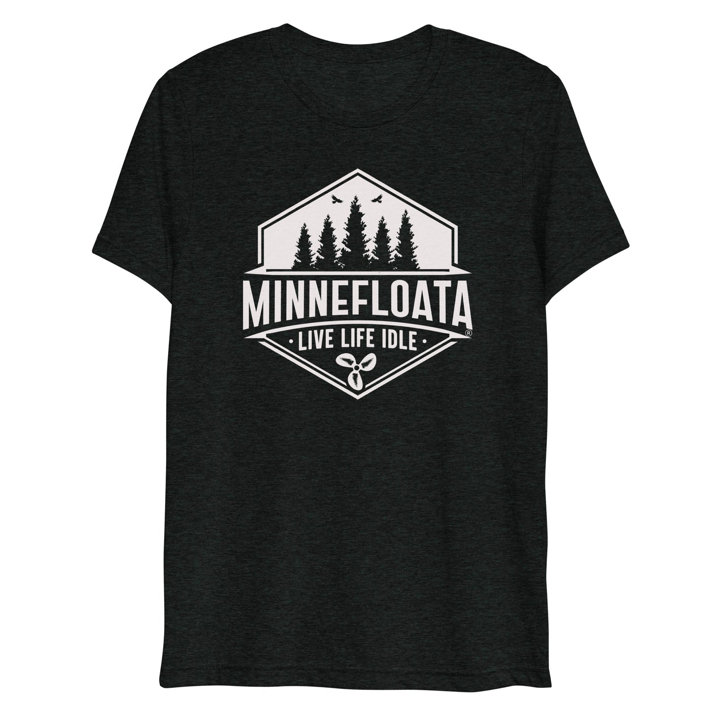 Minnefloata Trees Short Sleeve Tri-Blend T-Shirt