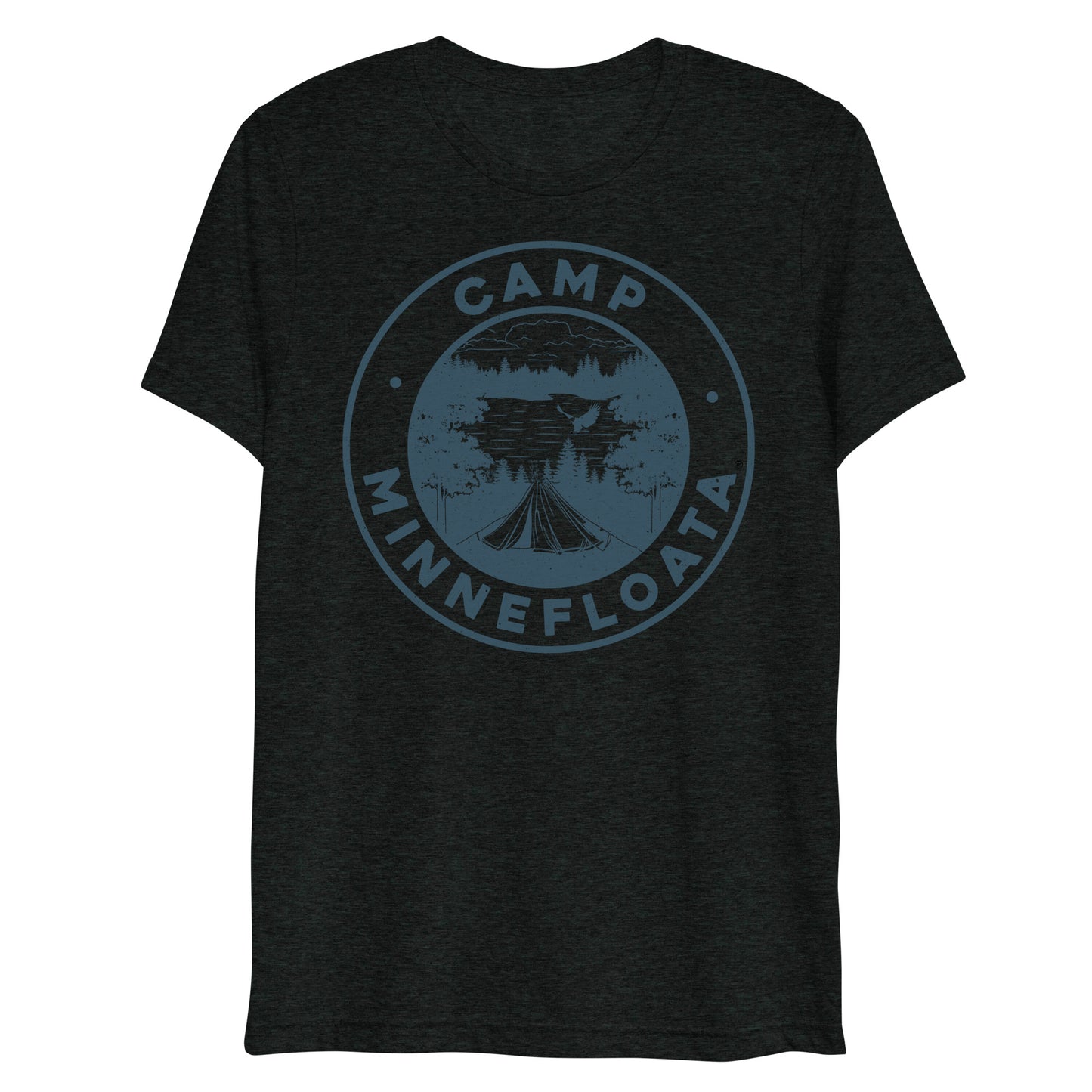 Camp Minnefloata Tent Short Sleeve Tri-Blend T-Shirt