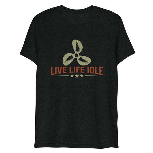 Minnefloata Live Life Idle Short Sleeve Tri-Blend T-Shirt