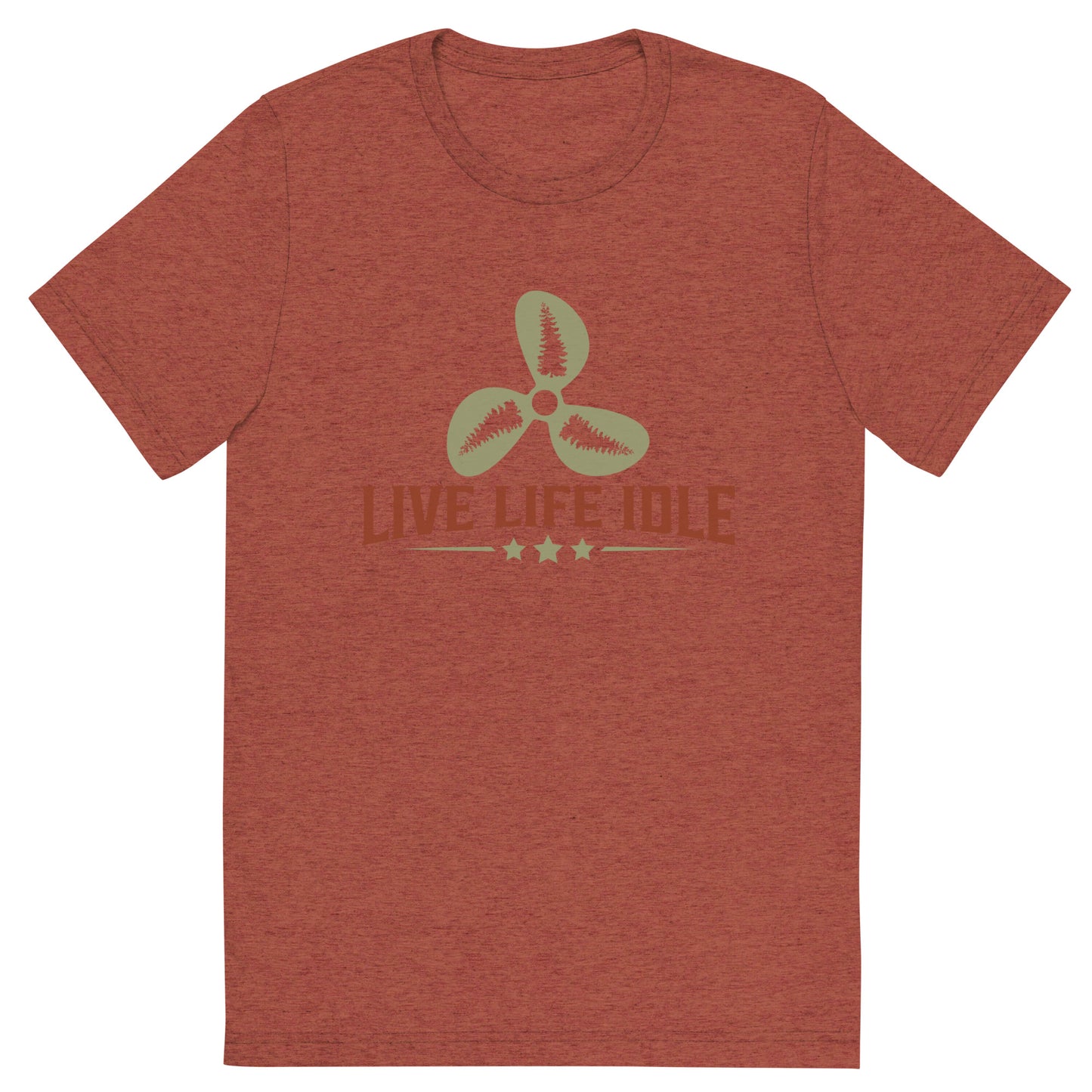 Minnefloata Live Life Idle Short Sleeve Tri-Blend T-Shirt