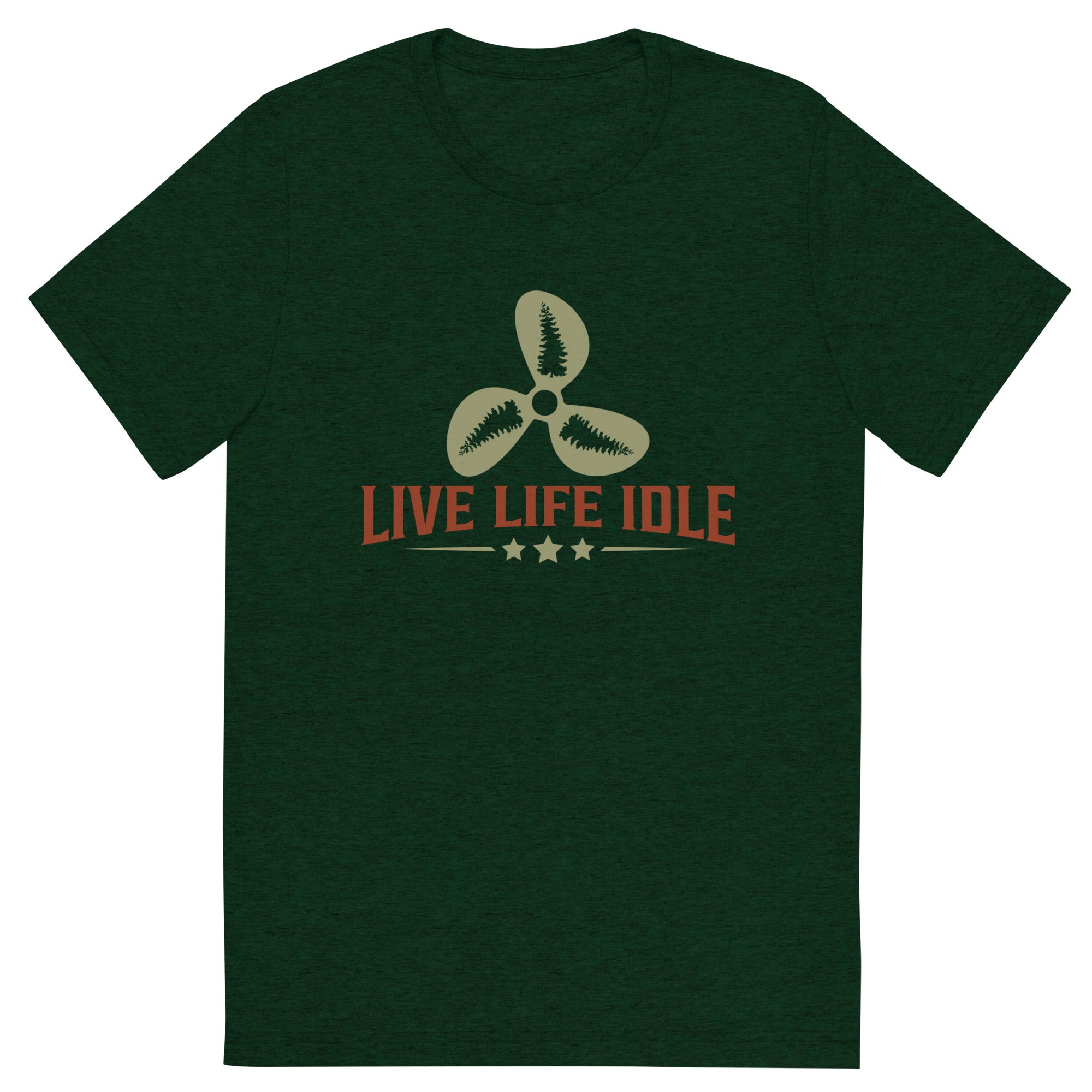 Minnefloata Live Life Idle Short Sleeve Tri-Blend T-Shirt