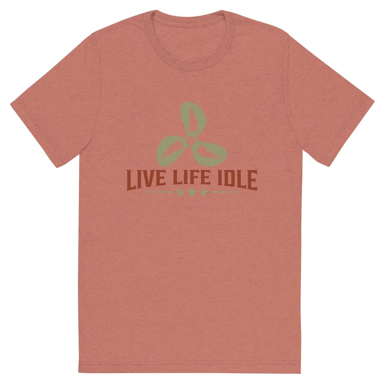 Minnefloata Live Life Idle Short Sleeve Tri-Blend T-Shirt