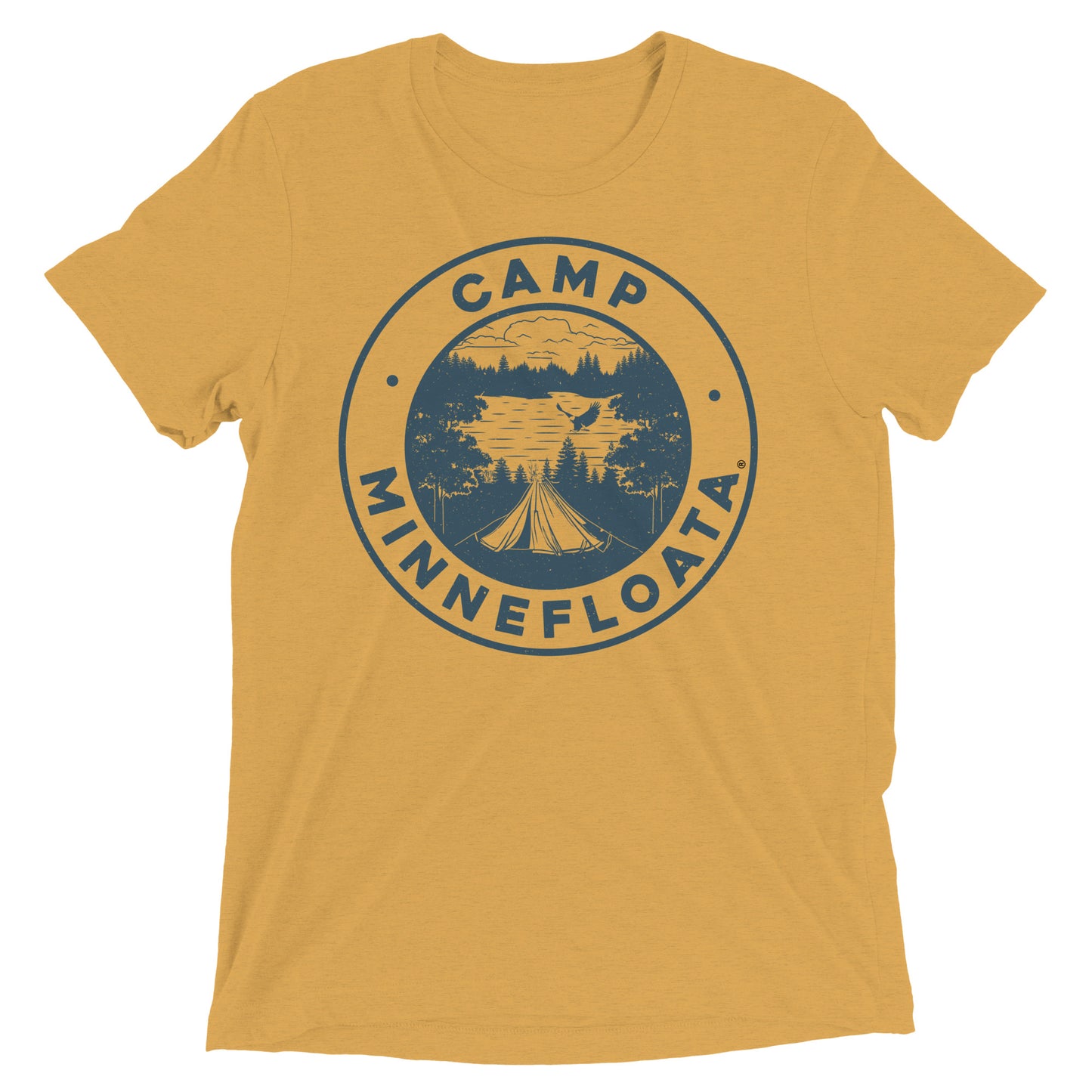 Camp Minnefloata Tent Short Sleeve Tri-Blend T-Shirt