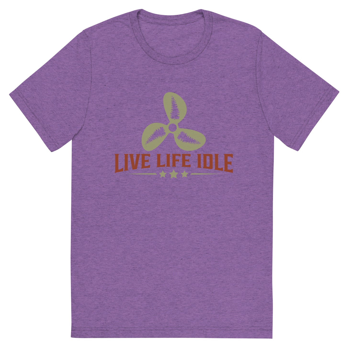 Minnefloata Live Life Idle Short Sleeve Tri-Blend T-Shirt