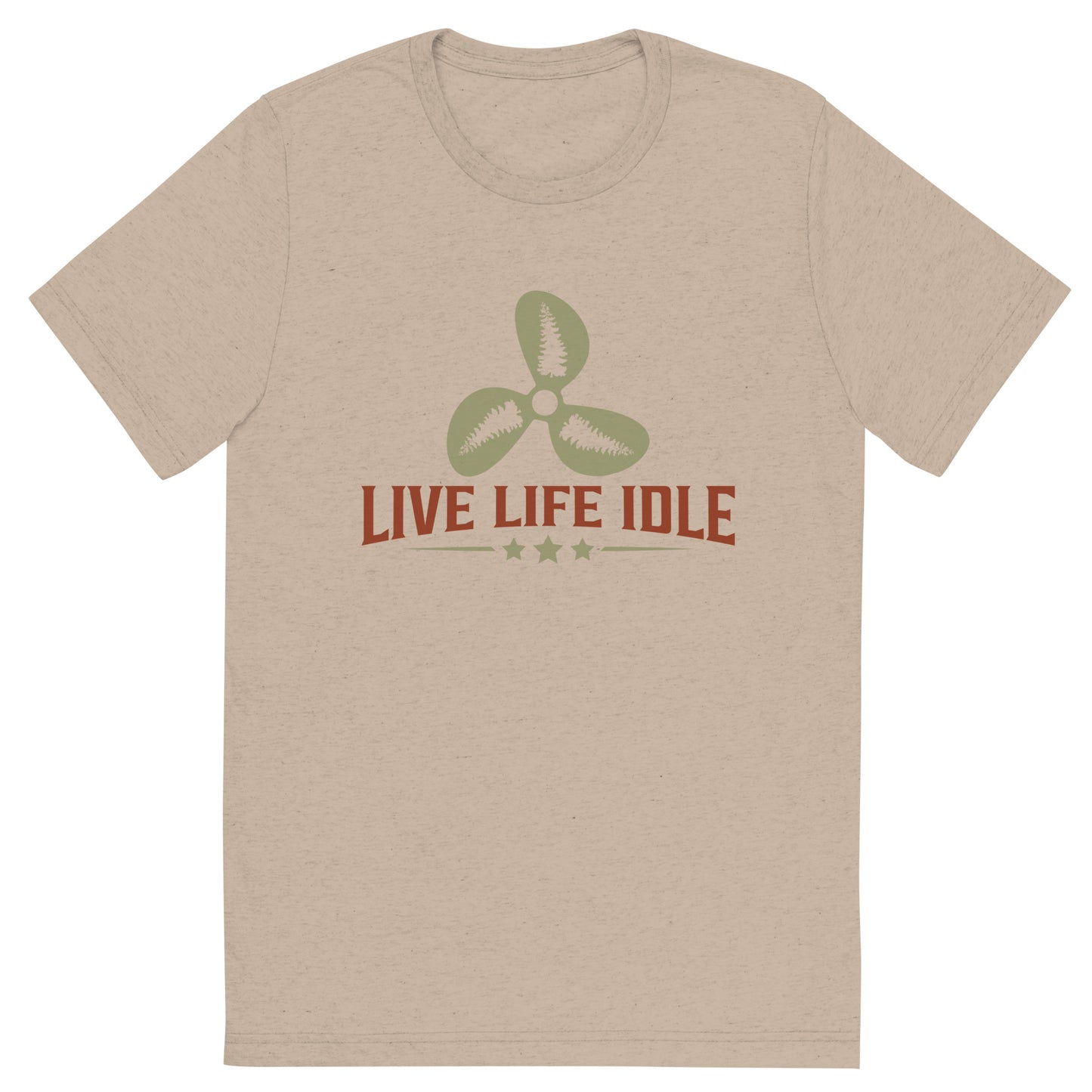 Minnefloata Live Life Idle Short Sleeve Tri-Blend T-Shirt