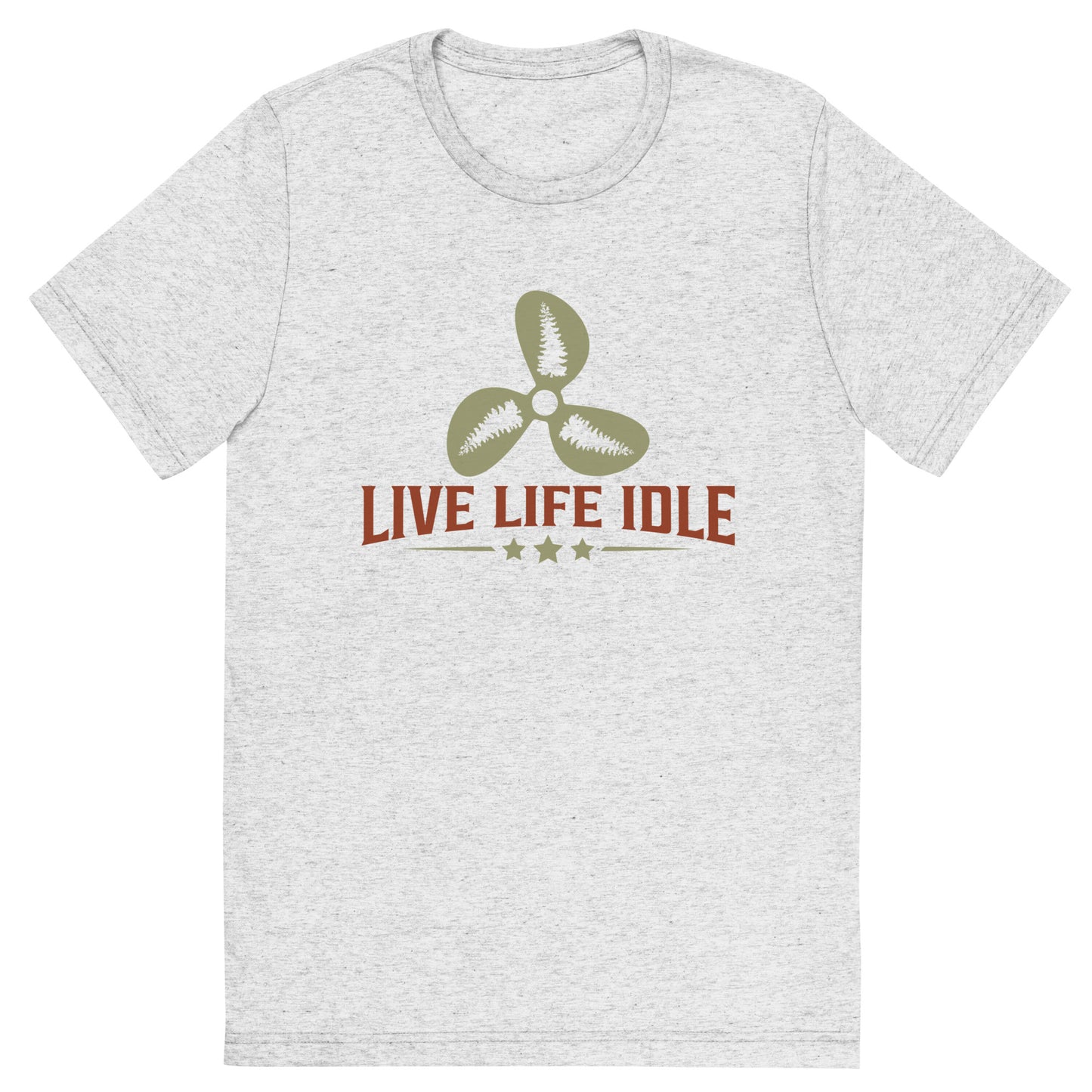 Minnefloata Live Life Idle Short Sleeve Tri-Blend T-Shirt