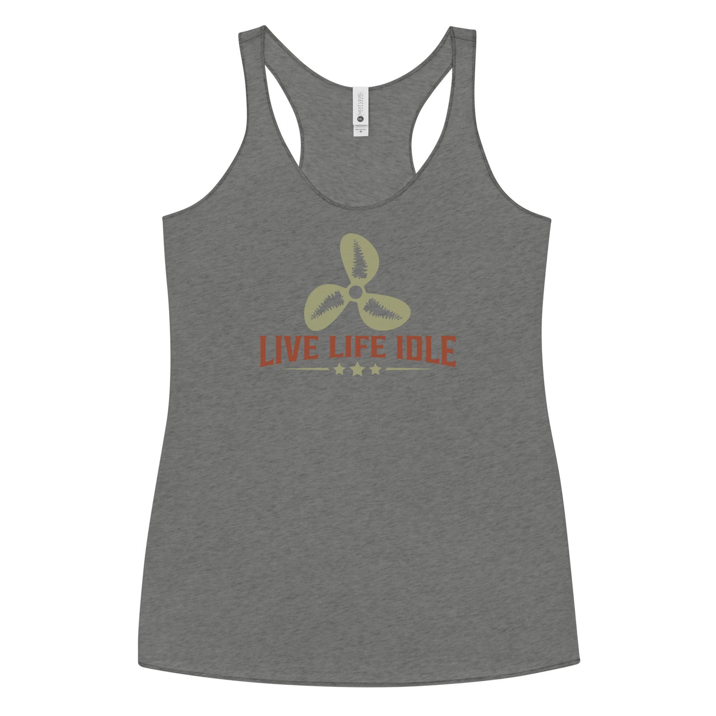 Minnefloata Live Life Idle Women's Racerback Tank