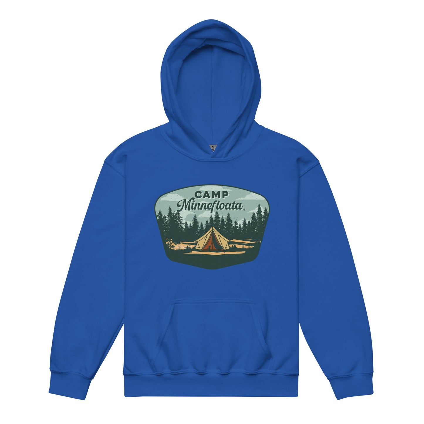 Camp Minnefloata Tent Youth Heavy Blend Hoodie