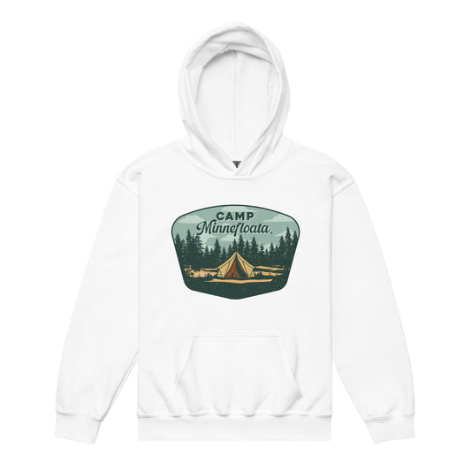 Camp Minnefloata Tent Youth Heavy Blend Hoodie