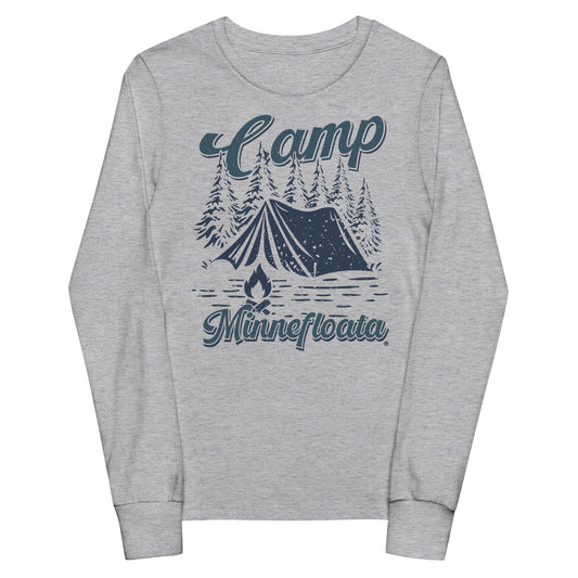 Camp Minnefloata Campsite Youth Long Sleeve Tee