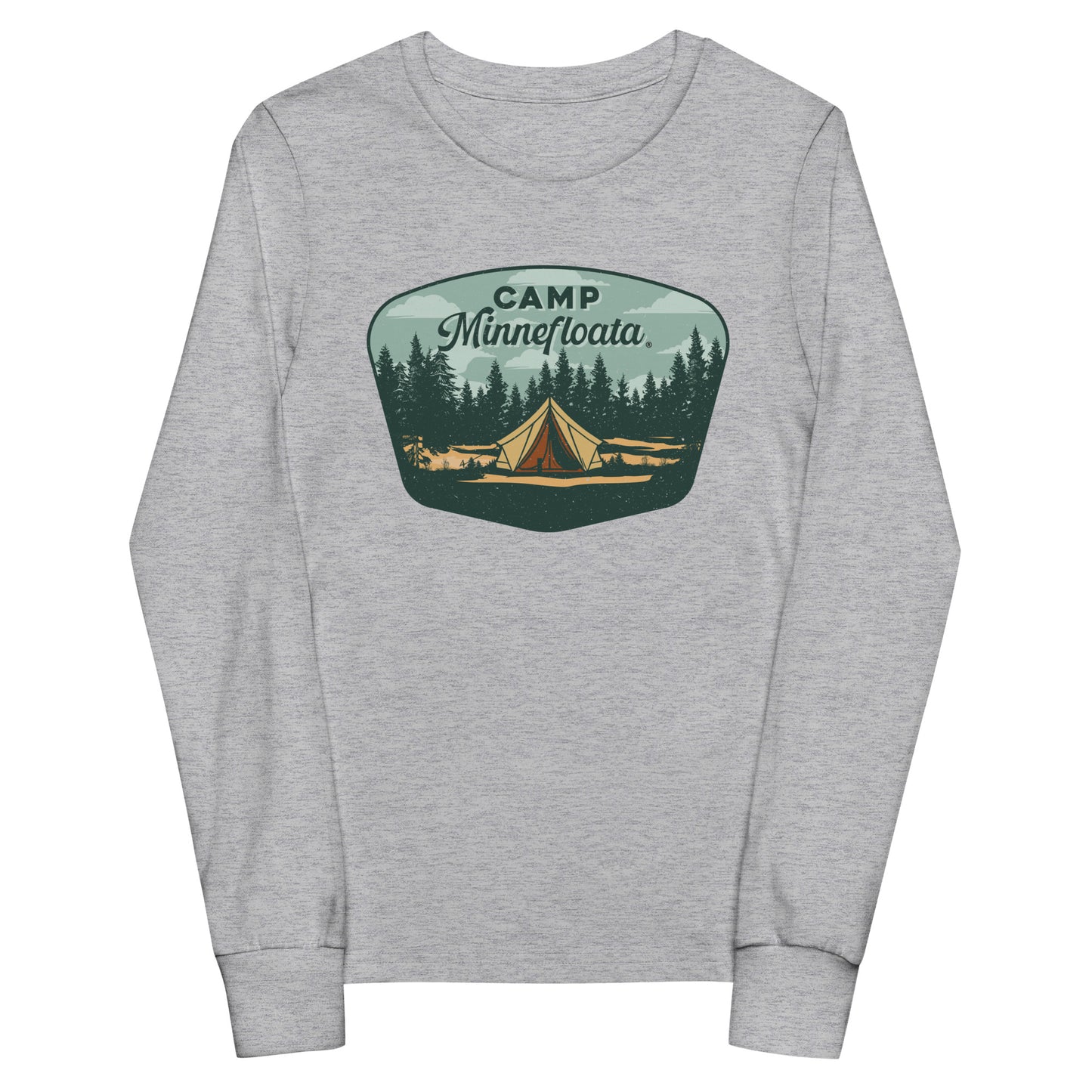 Camp Minnefloata Tent Youth Long Sleeve Tee