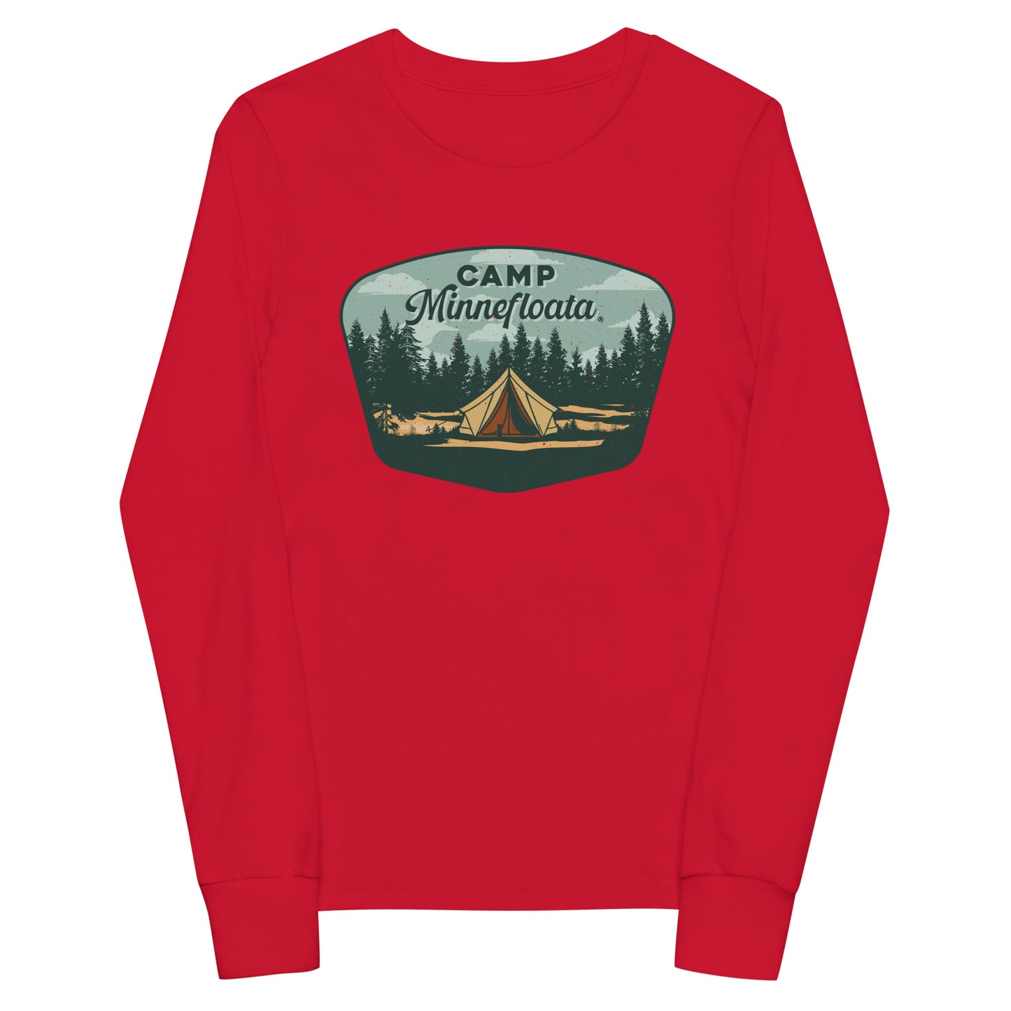 Camp Minnefloata Tent Youth Long Sleeve Tee