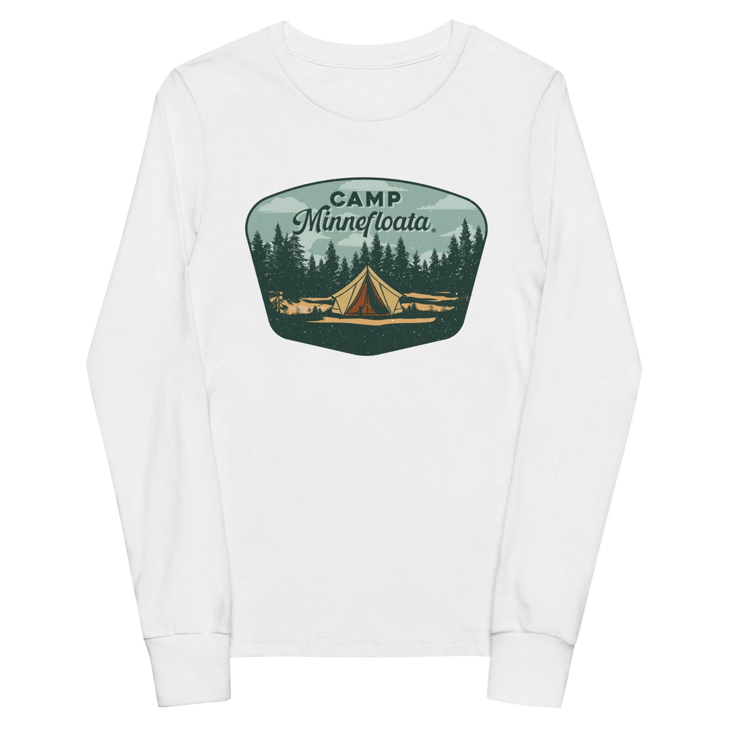 Camp Minnefloata Tent Youth Long Sleeve Tee